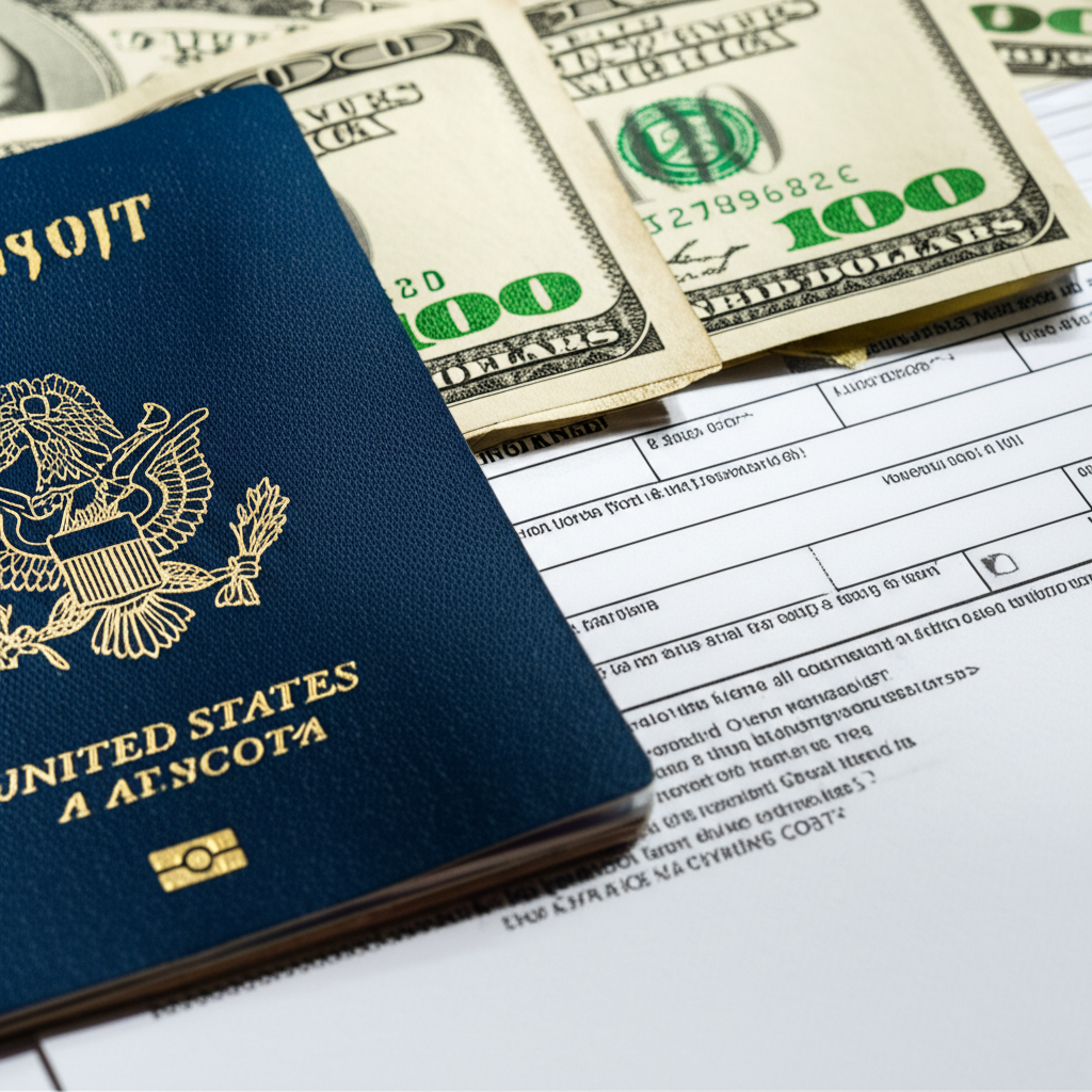 Generate a high-quality, relevant image prompt for an article about: How Much Is A Visa From Nigeria