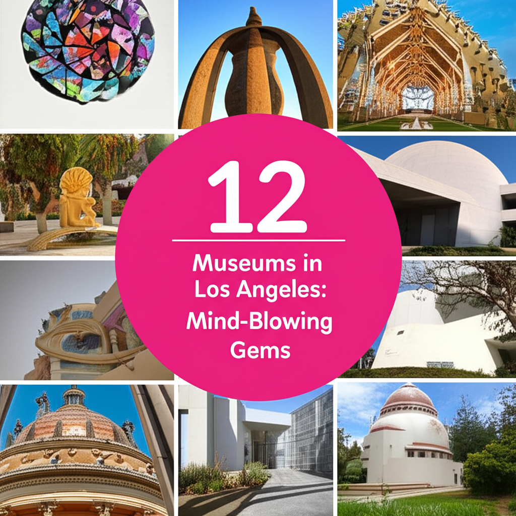 Generate a high-quality, relevant image prompt for an article about: 12 Museums in Los Angeles: Mind