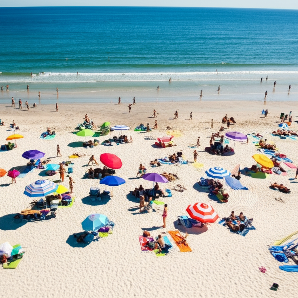 Generate a high-quality, relevant image prompt for an article about: 7 Essential Beaches In Long Isl