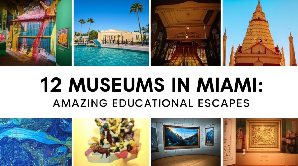 Generate a high-quality, relevant image prompt for an article about: 12 Museums in Miami: Amazing Ed