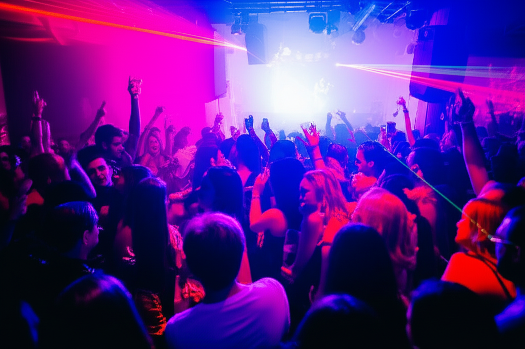 Generate a high-quality, relevant image prompt for an article about: 10 Nightclubs in Miami: Ultimat