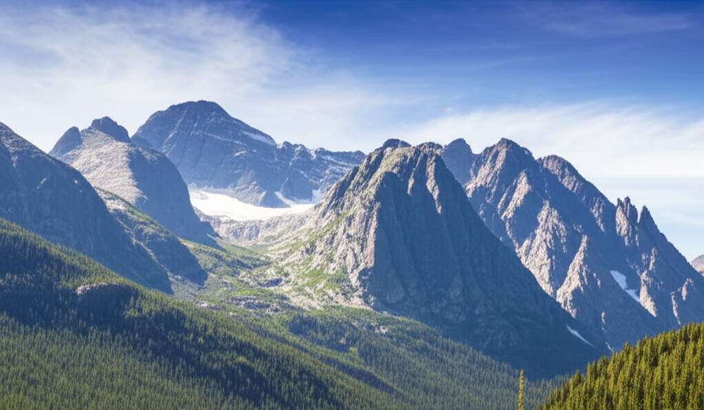 Generate a high-quality, relevant image prompt for an article about: 8 Mountains in Colorado: Majest