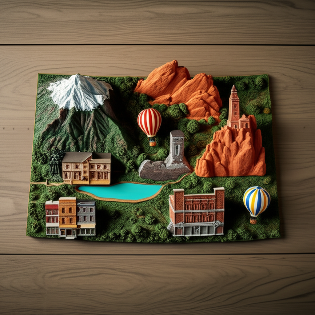 Generate a high-quality, relevant image prompt for an article about: 15 Tourist Attractions In Color