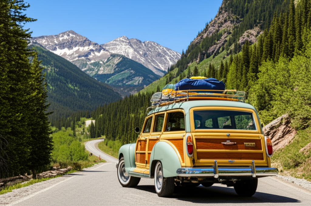 Generate a high-quality, relevant image prompt for an article about: 10 Road Trips in Colorado: Ulti