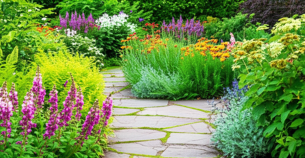 Generate a high-quality, relevant image prompt for an article about: 8 Gardens In Connecticut: Amazi