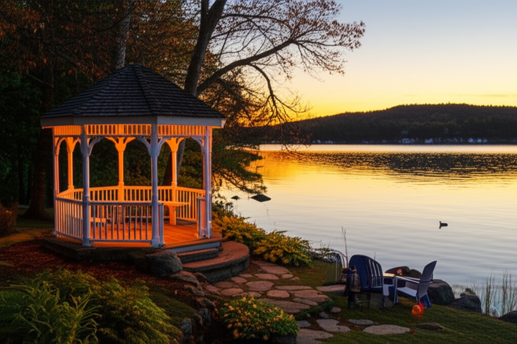 Generate a high-quality, relevant image prompt for an article about: 7 Romantic Places In Connecticu