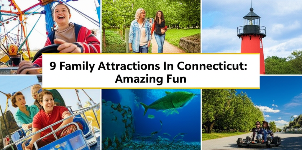 Generate a high-quality, relevant image prompt for an article about: 9 Family Attractions In Connect