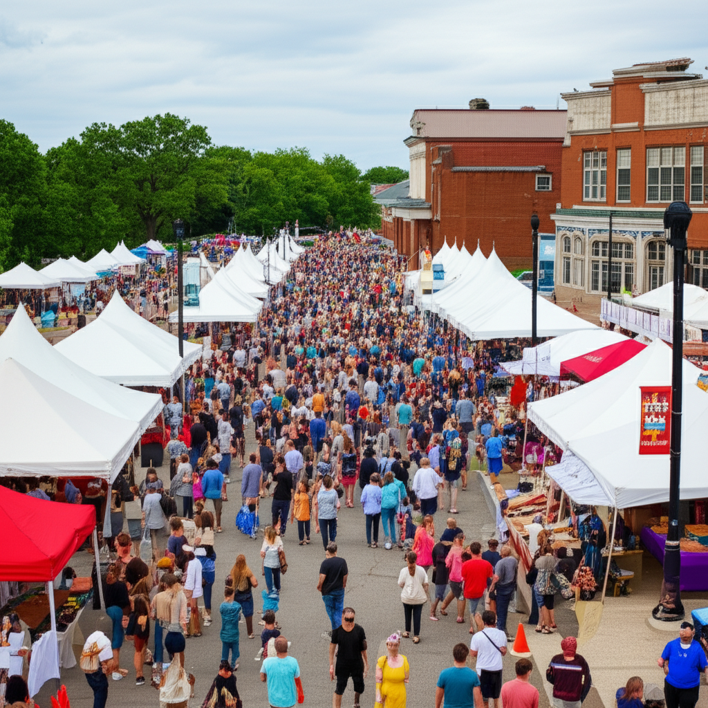 Generate a high-quality, relevant image prompt for an article about: Epic 7 Festivals in Connecticut