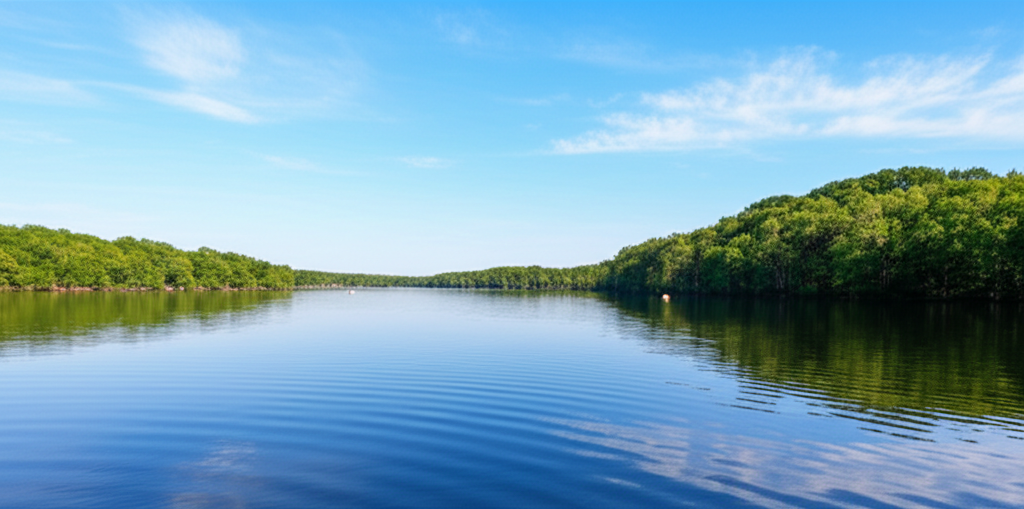 Generate a high-quality, relevant image prompt for an article about: 6 Lakes in Delaware: Amazing Es