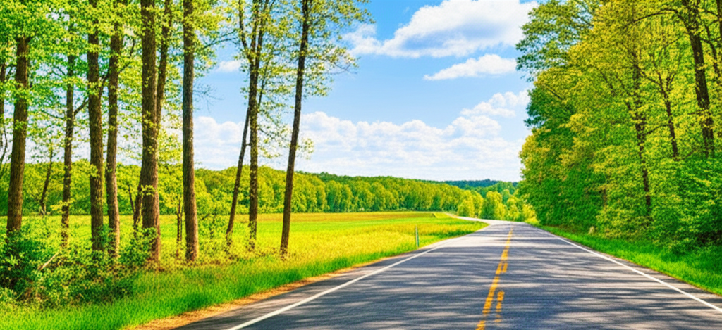 Generate a high-quality, relevant image prompt for an article about: 12 Scenic Drives in Delaware: B