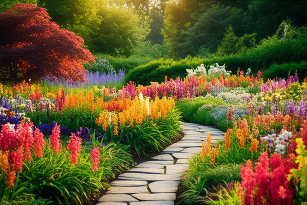 Generate a high-quality, relevant image prompt for an article about: 8 Gardens In Delaware: Breathta