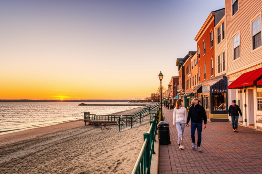 Generate a high-quality, relevant image prompt for an article about: 7 Romantic Places In Delaware: