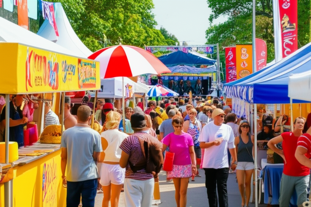 Generate a high-quality, relevant image prompt for an article about: 9 Festivals In Delaware: Amazin