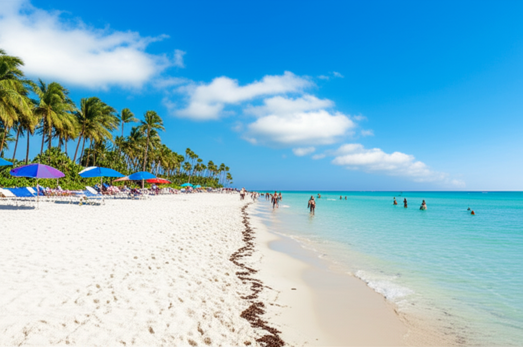 Generate a high-quality, relevant image prompt for an article about: 10 Beaches in Florida: Amazing