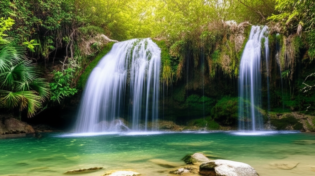 Generate a high-quality, relevant image prompt for an article about: 7 Waterfalls In Florida: Breath