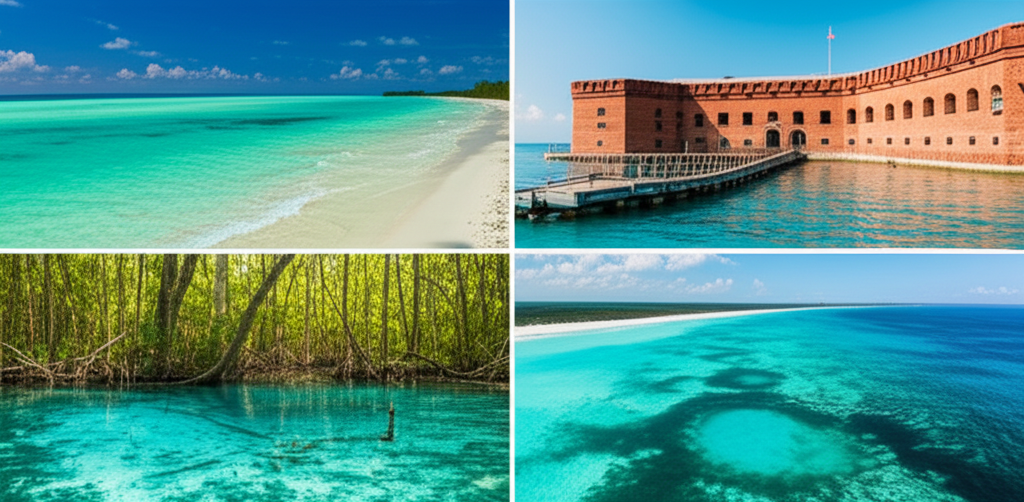 Generate a high-quality, relevant image prompt for an article about: 8 National Parks in Florida: Am