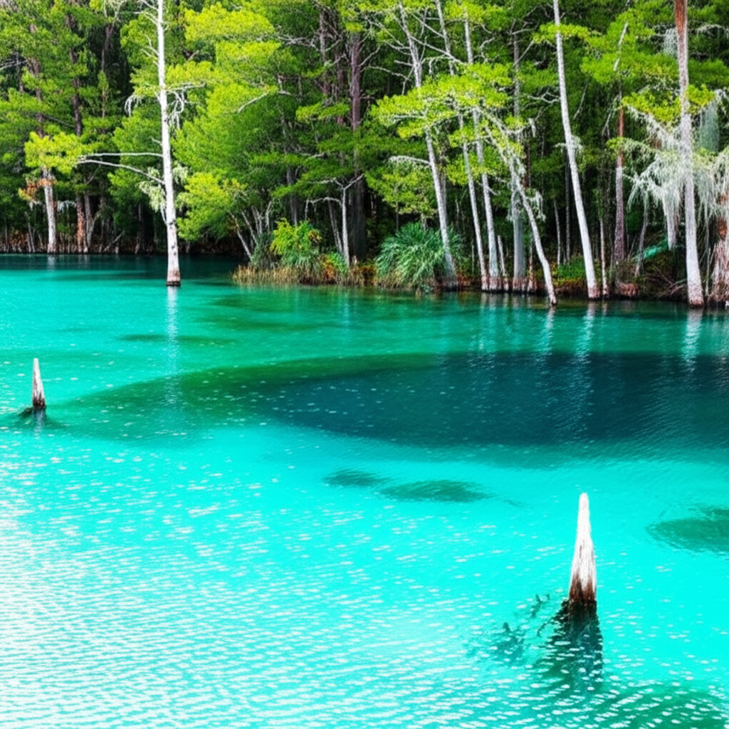 Generate a high-quality, relevant image prompt for an article about: 6 Lakes in Florida: Amazing Hid