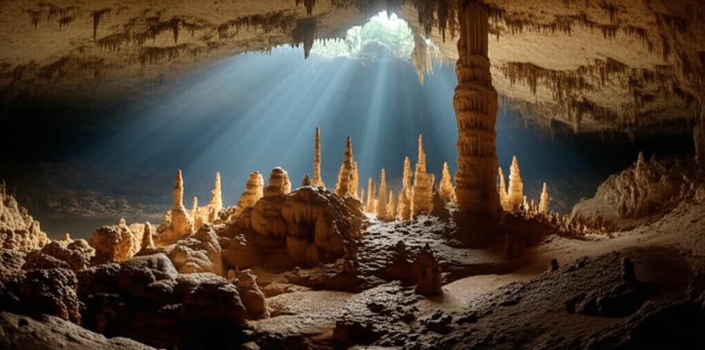 Generate a high-quality, relevant image prompt for an article about: 5 Caves in Florida: Amazing Dis