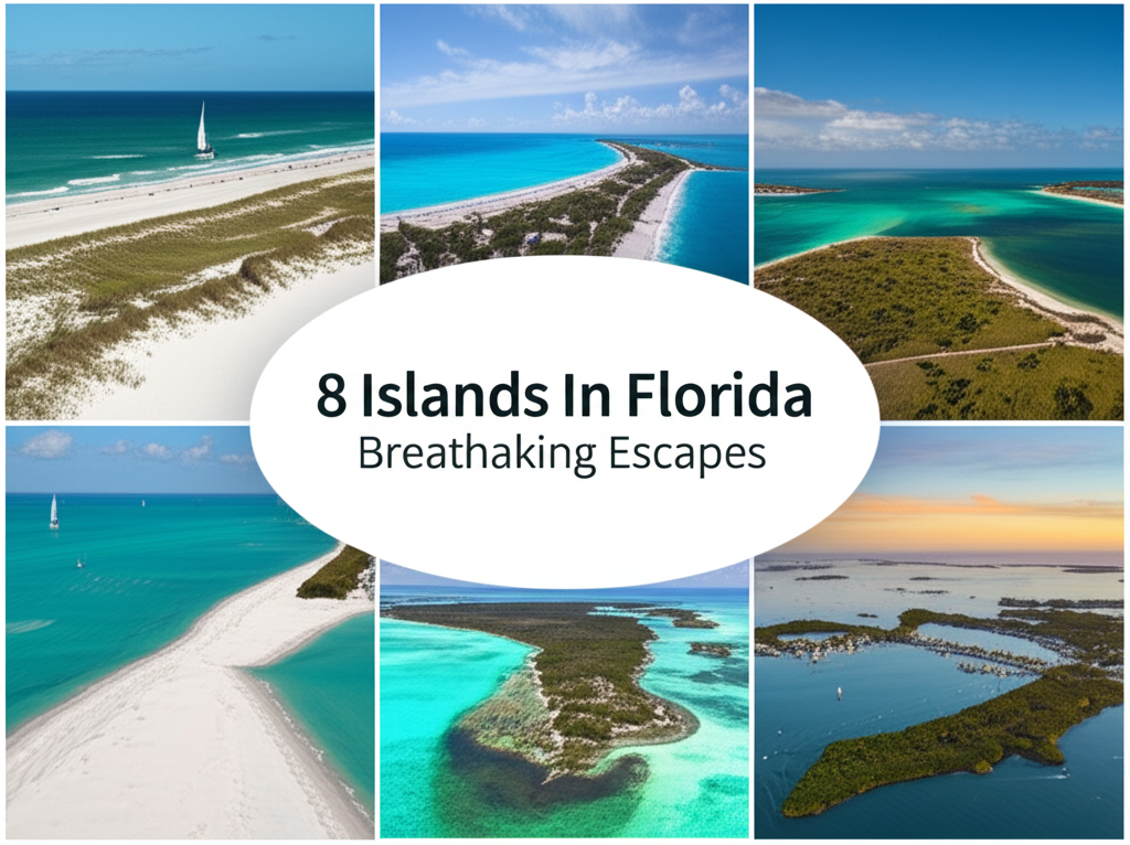 Generate a high-quality, relevant image prompt for an article about: 8 Islands In Florida: Breathtak