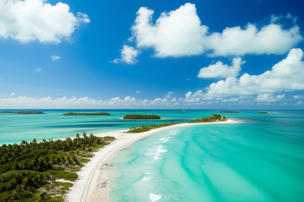 Generate a high-quality, relevant image prompt for an article about: 8 Islands In Florida: Breathtak