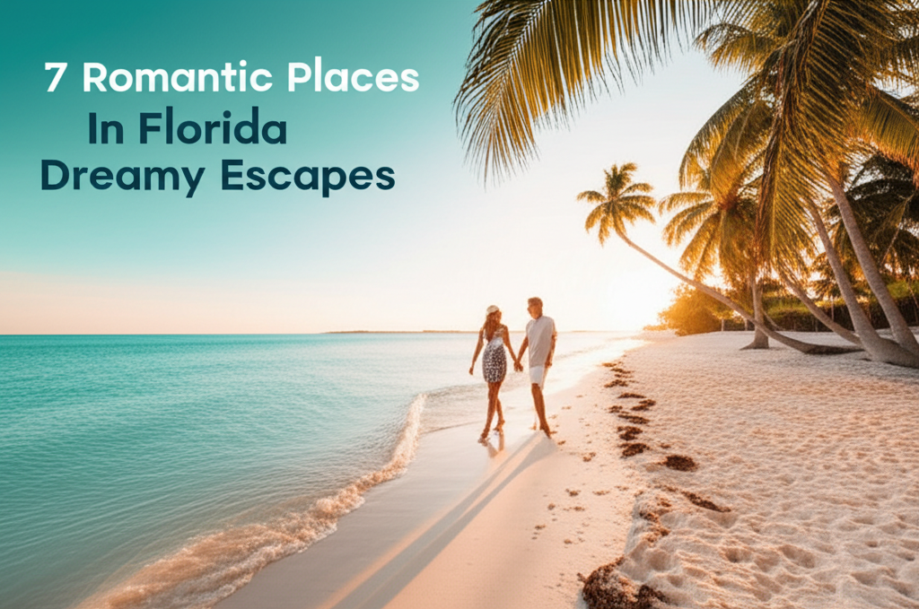 Generate a high-quality, relevant image prompt for an article about: 7 Romantic Places In Florida: D