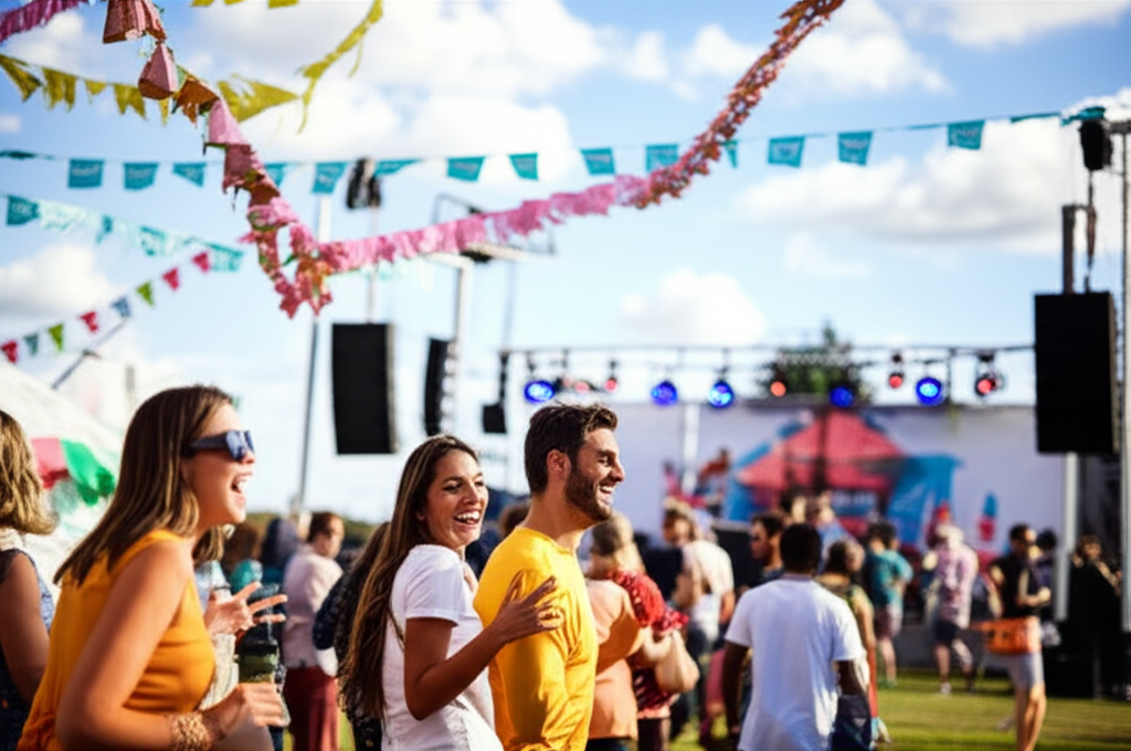 Generate a high-quality, relevant image prompt for an article about: 12 Festivals In Florida: Amazin