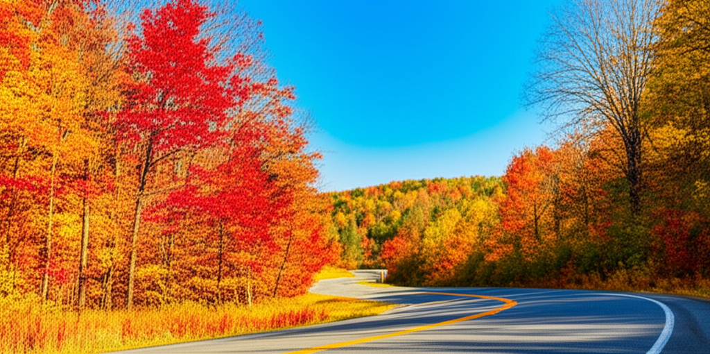 Generate a high-quality, relevant image prompt for an article about: 12 Scenic Drives In Georgia: Br