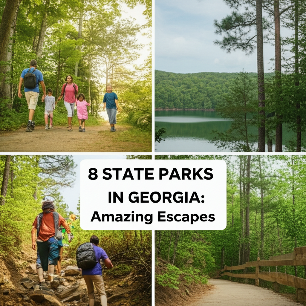 Generate a high-quality, relevant image prompt for an article about: 8 State Parks in Georgia: Amazi