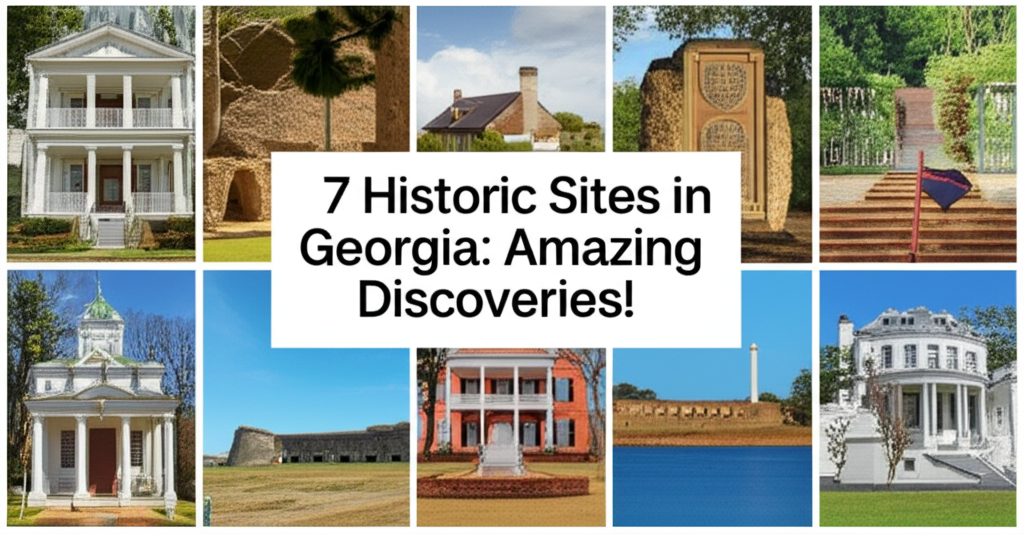 Generate a high-quality, relevant image prompt for an article about: 7 Historic Sites in Georgia: Am