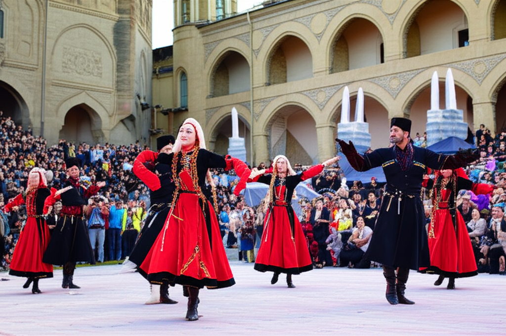 Generate a high-quality, relevant image prompt for an article about: 12 Festivals in Georgia: Amazin