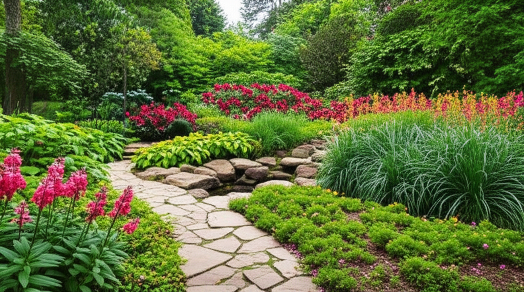 Generate a high-quality, relevant image prompt for an article about: 10 Gardens in Georgia: Amazing