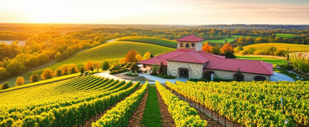 Generate a high-quality, relevant image prompt for an article about: 7 Wineries In Georgia: Amazing