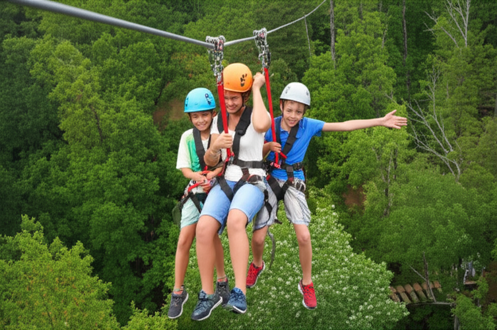 Generate a high-quality, relevant image prompt for an article about: 12 Family Attractions In Georgi