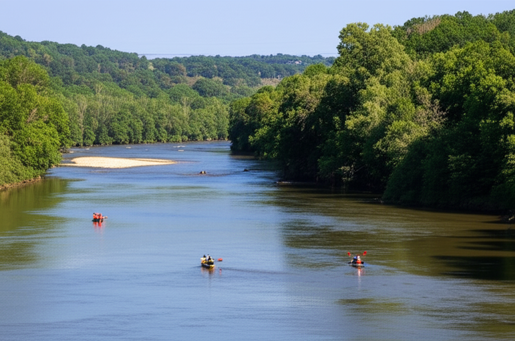 Generate a high-quality, relevant image prompt for an article about: 9 Rivers in Georgia: Amazing Wa