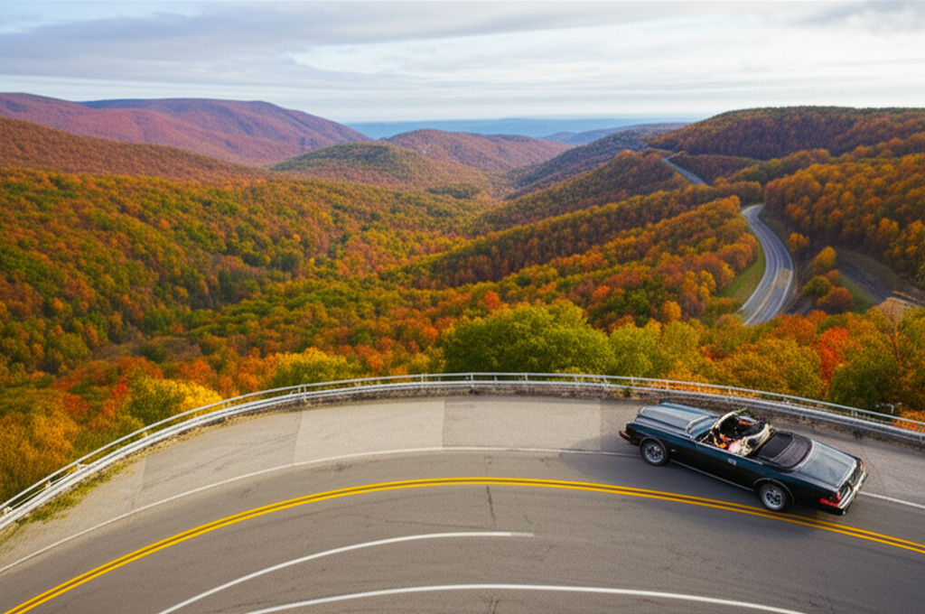 Generate a high-quality, relevant image prompt for an article about: 15 Road Trip Ideas In Georgia: