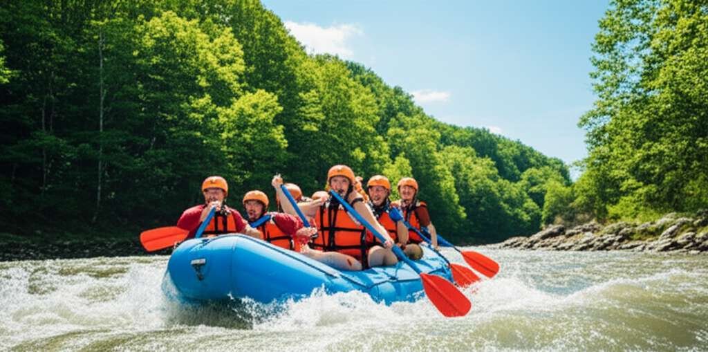 Generate a high-quality, relevant image prompt for an article about: 7 Outdoor Adventures in Georgia