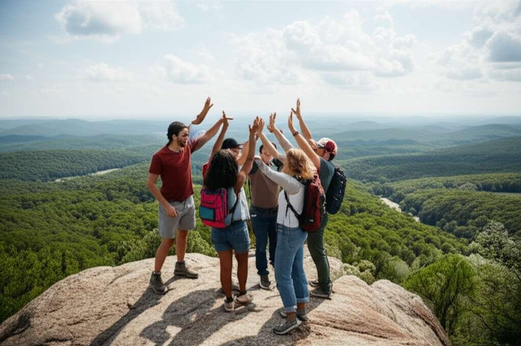 Generate a high-quality, relevant image prompt for an article about: 7 Outdoor Adventures in Georgia