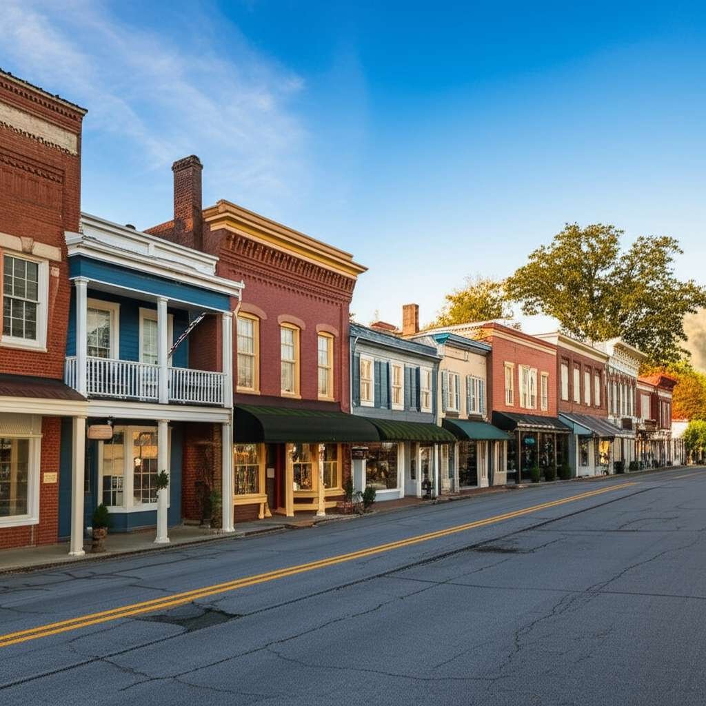 Generate a high-quality, relevant image prompt for an article about: 10 Historic Towns in Georgia: D