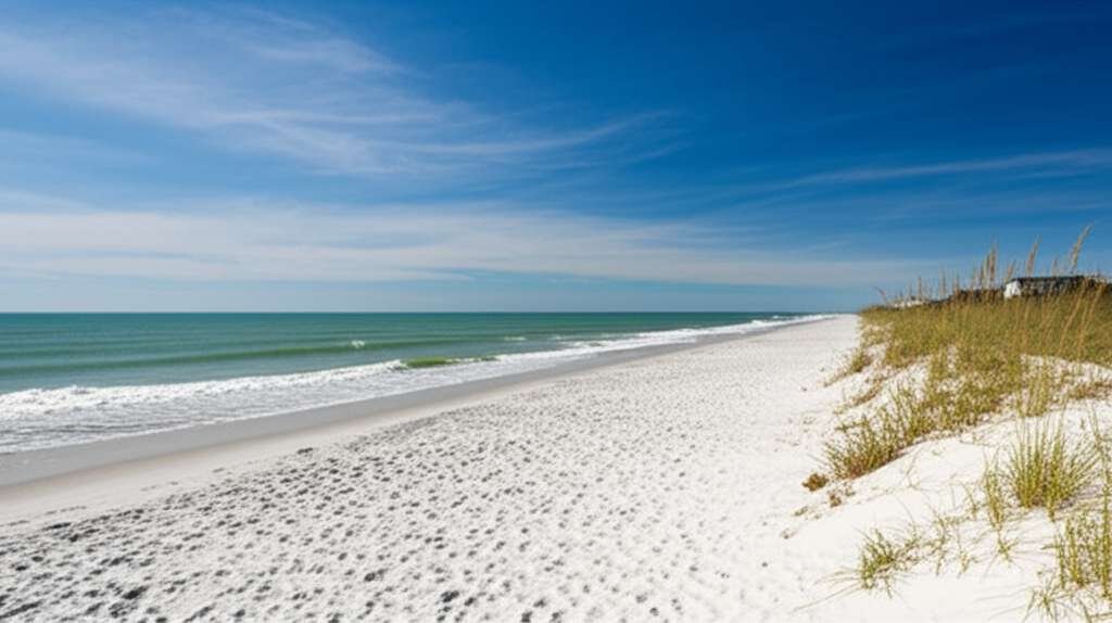 Generate a high-quality, relevant image prompt for an article about: 7 Best Georgia Beaches: Amazing