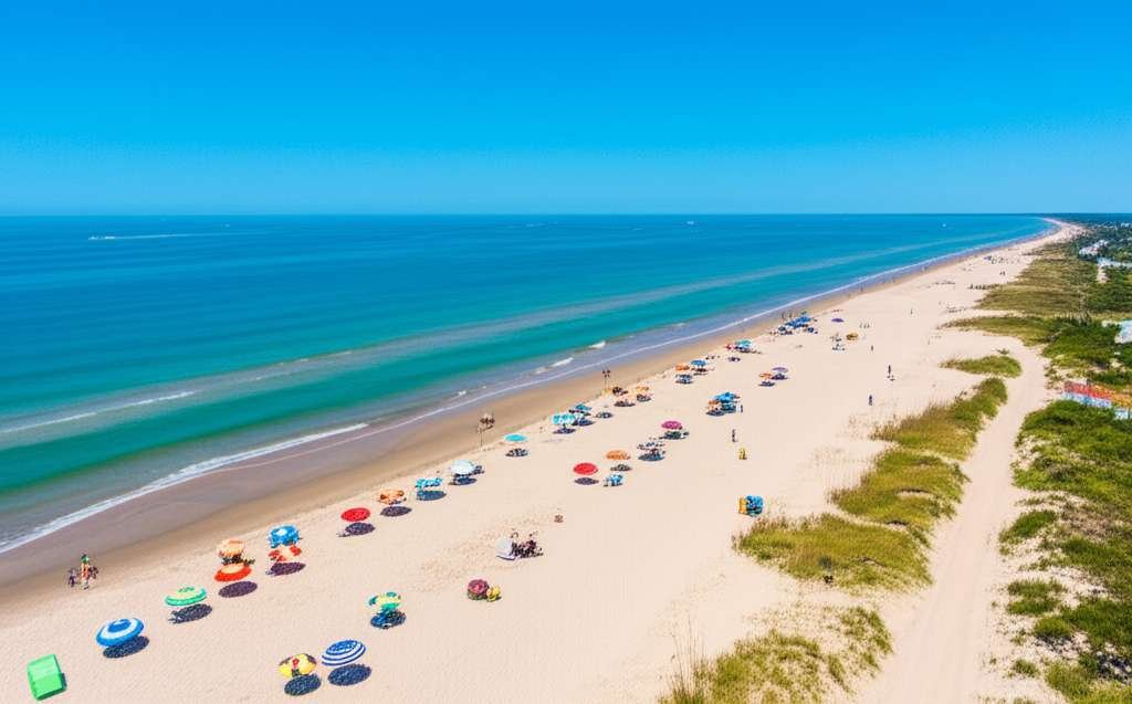 Generate a high-quality, relevant image prompt for an article about: 7 Best Georgia Beaches: Amazing