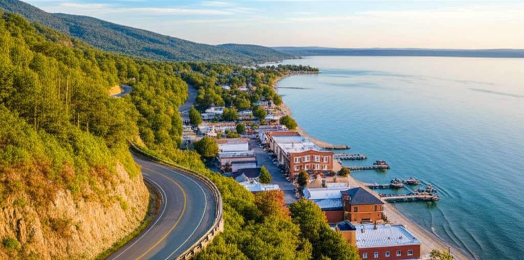 Generate a high-quality, relevant image prompt for an article about: 9 Weekend Getaways in Georgia: