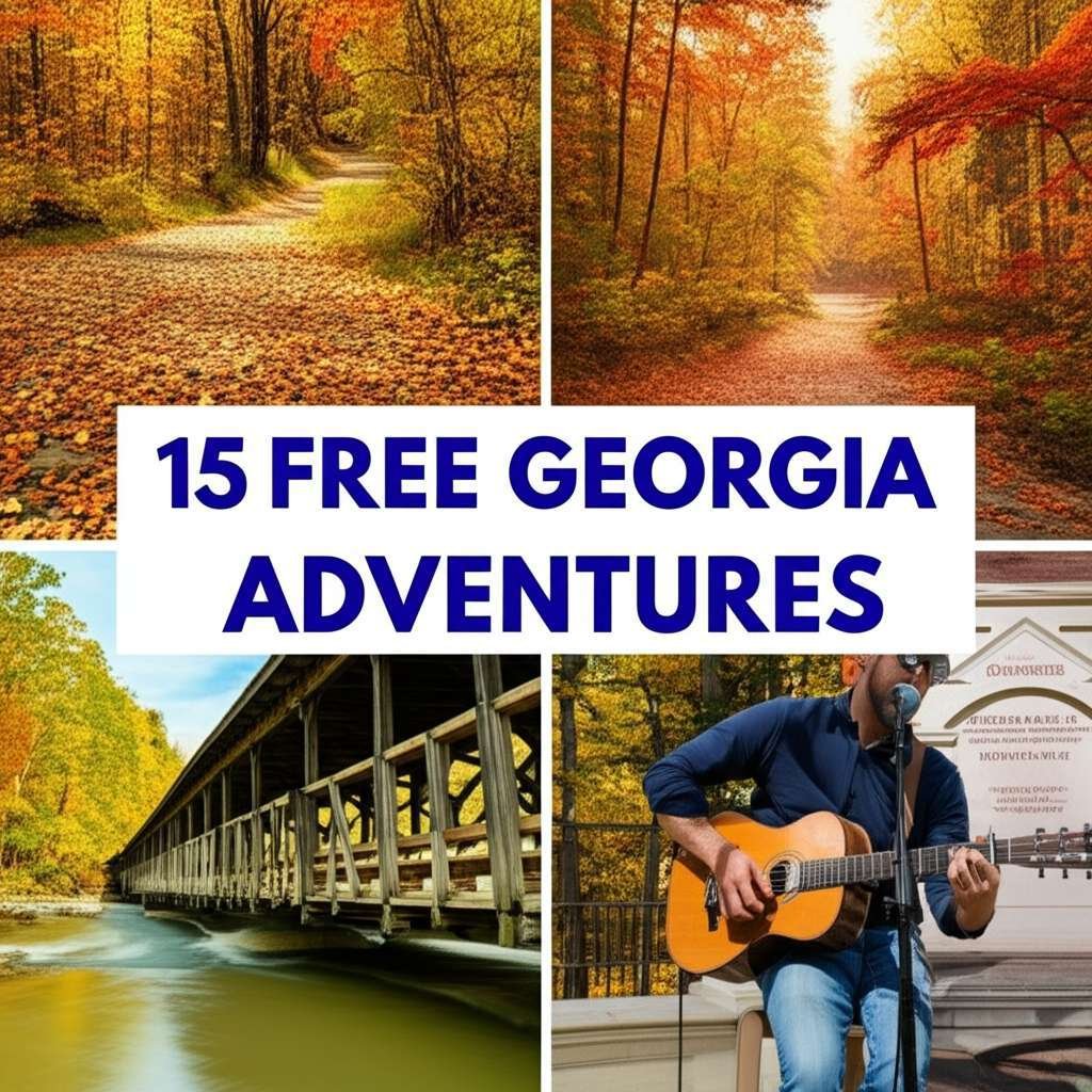 Generate a high-quality, relevant image prompt for an article about: 15 Free Georgia Adventures: Unm