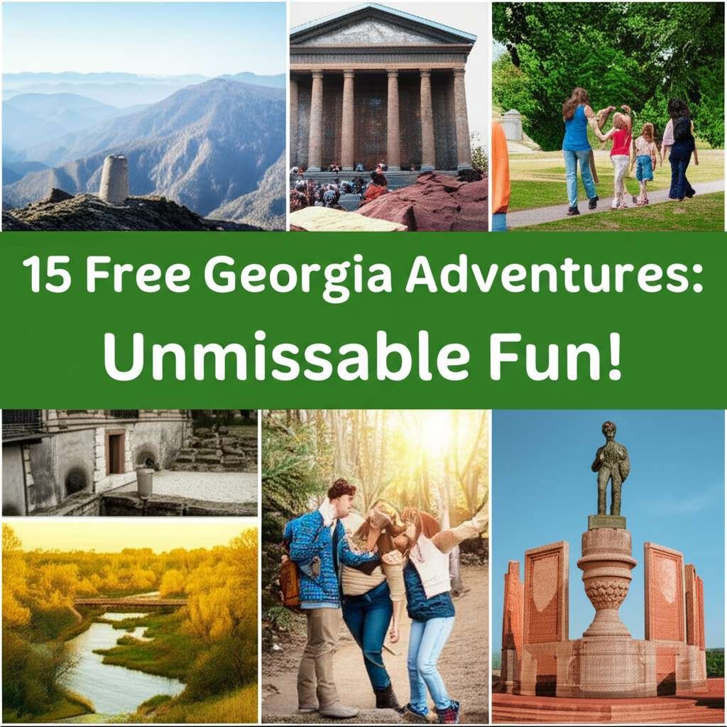 Generate a high-quality, relevant image prompt for an article about: 15 Free Georgia Adventures: Unm