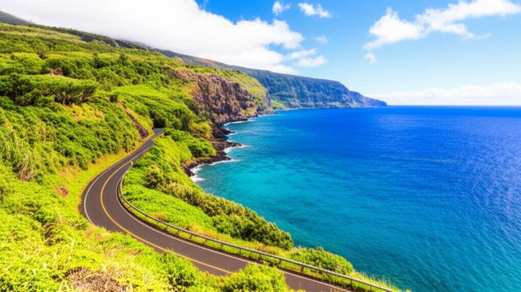 Generate a high-quality, relevant image prompt for an article about: 12 Scenic Drives In Hawaii: Ama