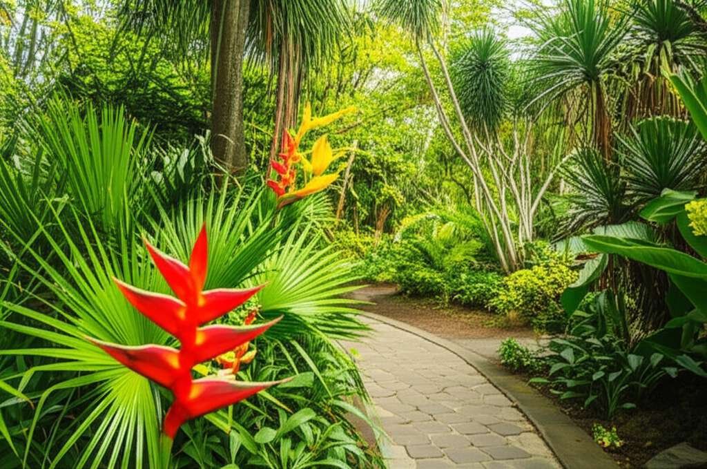 Generate a high-quality, relevant image prompt for an article about: 9 Botanical Gardens In Hawaii: