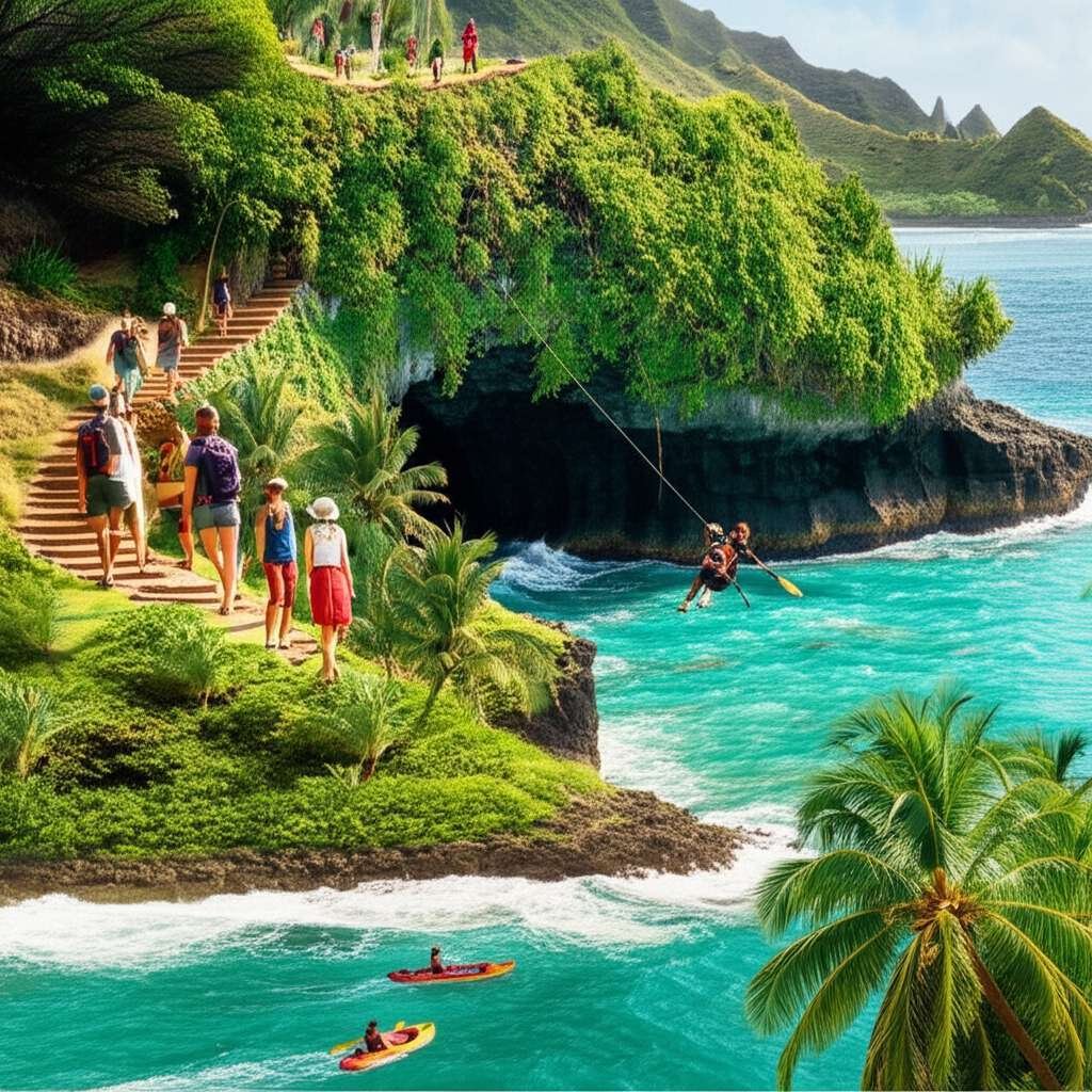 Generate a high-quality, relevant image prompt for an article about: 15 Things To Do In Hawaii: Amaz