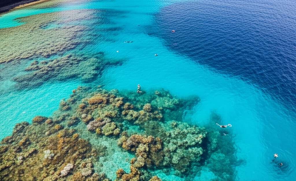 Generate a high-quality, relevant image prompt for an article about: 10 Snorkeling Spots In Hawaii: