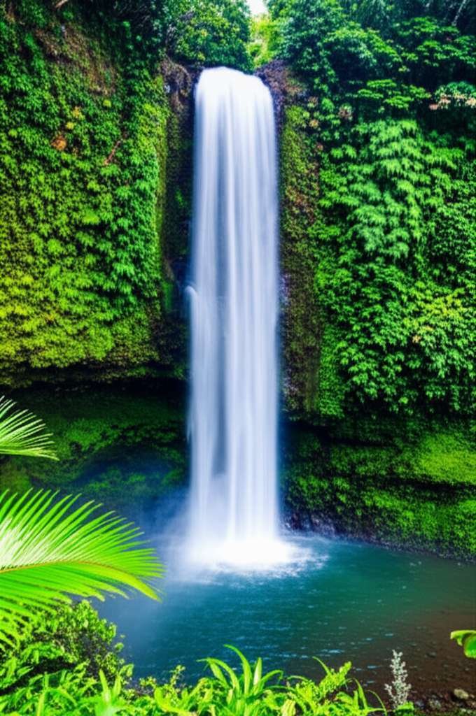 Generate a high-quality, relevant image prompt for an article about: 6 Waterfalls on Maui Hawaii: St