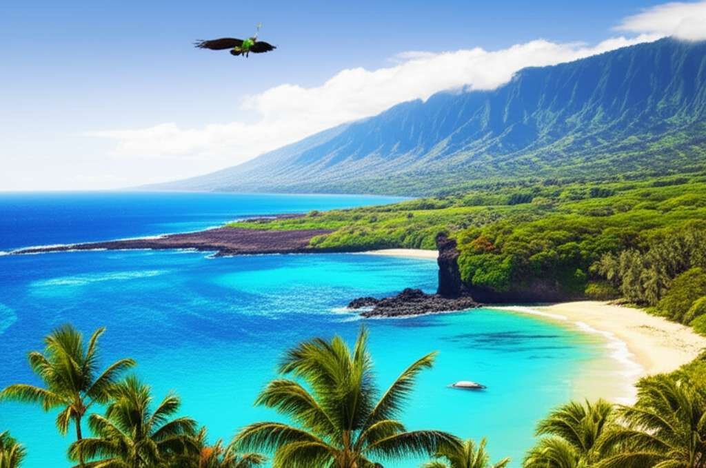 Generate a high-quality, relevant image prompt for an article about: 9 Wildlife Tours In Hawaii: Ama