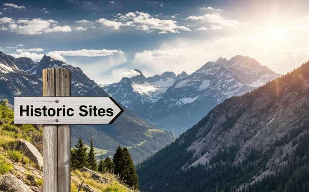 Generate a high-quality, relevant image prompt for an article about: 7 Historic Sites In Idaho: Thri